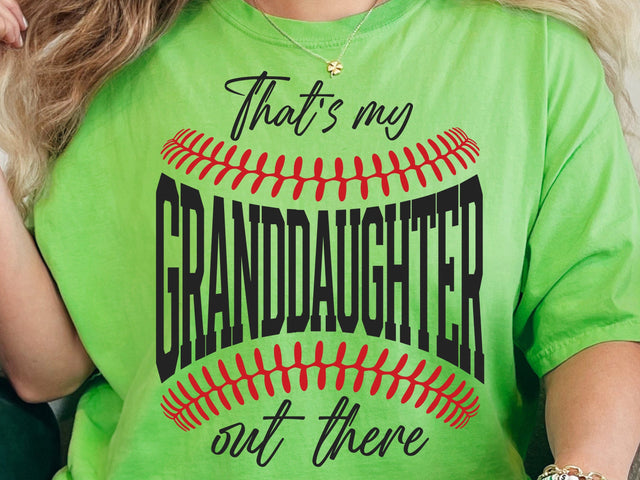 Grandma Baseball Svg Png That's my Granddaughter Shirt Sideline Cheer Game Day Sports Team Shirt Cut File gift Softball for nana gig grandma SVG DesignDestine 
