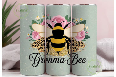 Grandma Bee 20oz Tumbler Wrap Sublimation PixelChick 
