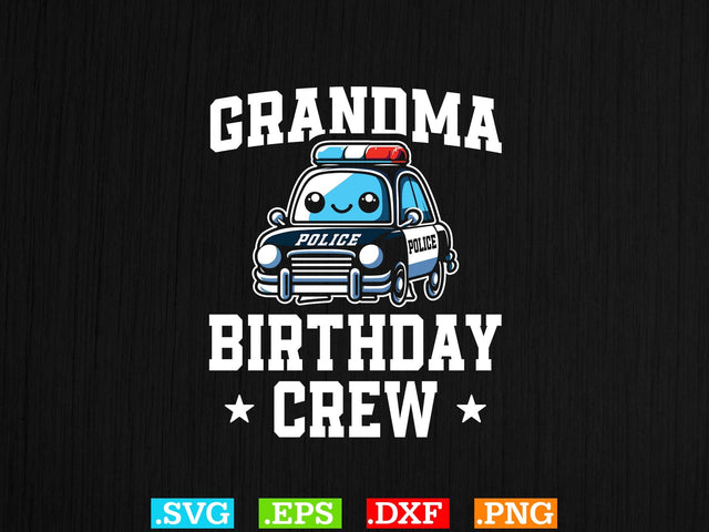 GRANDMA Birthday Crew Shirt, Police Svg, Back the Blue Svg, Thin Blue Line Svg, Police Officer Svg, Police Wife Svg, Distressed Flag SVG Creativeart88 