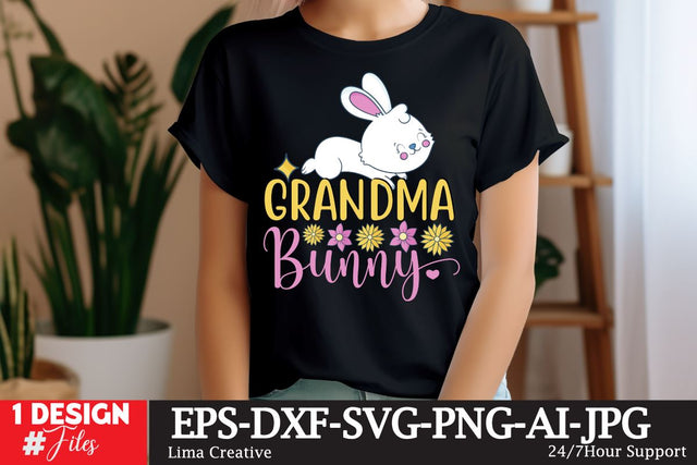Grandma Bunny SVG Cut File, Easter SVG DEsign SVG Insomnia Std 
