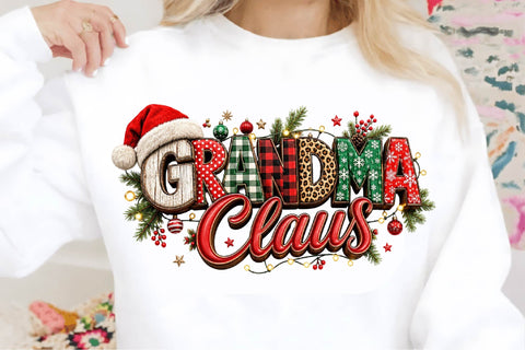 Grandma Claus Christmas PNG Sublimation SVGArt 