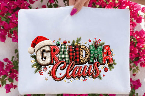 Grandma Claus Christmas PNG Sublimation SVGArt 