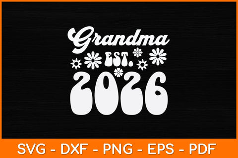 Grandma Est 2026 Retro Mother's Day Svg Design SVG artprintfile 