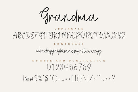Grandma - Handwritten Font Font Masyafi Studio 