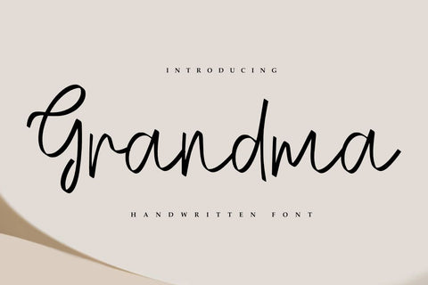Grandma - Handwritten Font Font Masyafi Studio 