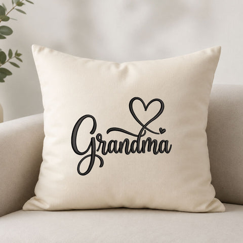 Grandma Heart Machine Embroidery Design – Grandma Love Script Embroidery File Embroidery/Applique DESIGNS PatternFeed8 