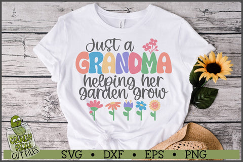 Grandma Helping Her Garden Grow SVG File SVG Crunchy Pickle 