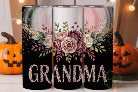Grandma Leopard Tumbler Wrap PNG Sublimation PixelChick 