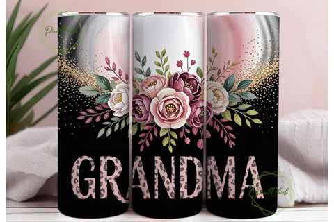 Grandma Leopard Tumbler Wrap PNG Sublimation PixelChick 