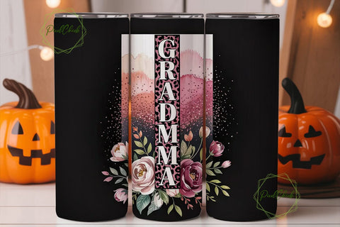 Grandma Leopard Tumbler Wrap PNG Sublimation PixelChick 
