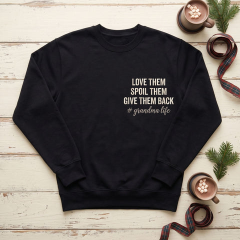Grandma Life Embroidery Design – Love Them Spoil Them Give Them Back Funny Grandma Machine Embroidery File Embroidery/Applique DESIGNS PatternFeed8 