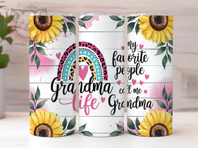 Grandma Life Inspirational Floral Tumbler, Sublimation Design, Grandma Gift Idea, Inspirational Tumbler Wrap, Floral Grandma Tumbler, Grandmother Appreciation Tumbler Sublimation Lara' s Designs 