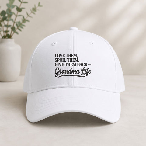 Grandma Life Machine Embroidery Design – Love Them Spoil Them Give Them Back Quote Embroidery/Applique DESIGNS PatternFeed8 