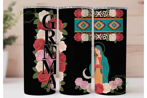 Grandma Religious Tumbler Wrap 20oz Sublimation PixelChick 