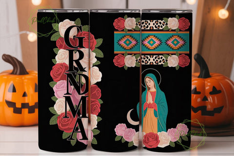 Grandma Religious Tumbler Wrap 20oz Sublimation PixelChick 