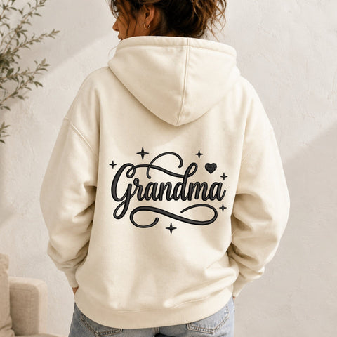 Grandma Script Embroidery Design – Grandma Heart Machine Embroidery File Embroidery/Applique DESIGNS PatternFeed8 
