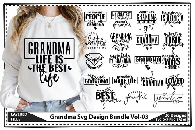 Grandma Svg Design Bundle Vol-03 SVG shah alam 