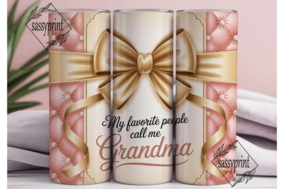 Grandma Tumbler Wrap 20oz Sublimation sassyprint 
