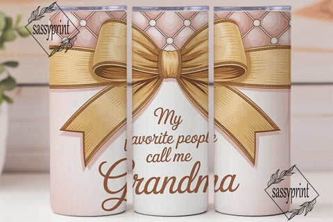 Grandma Tumbler Wrap 20oz Sublimation sassyprint 