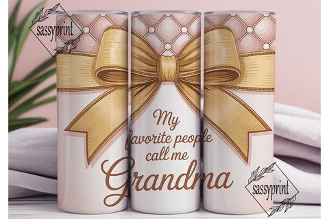 Grandma Tumbler Wrap 20oz Sublimation sassyprint 