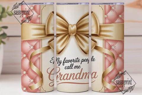 Grandma Tumbler Wrap 20oz Sublimation sassyprint 