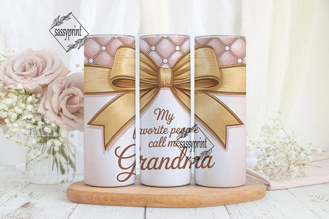 Grandma Tumbler Wrap 20oz Sublimation sassyprint 