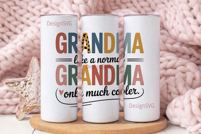 Grandma Tumbler Wrap PNG Sublimation DesignSVG 