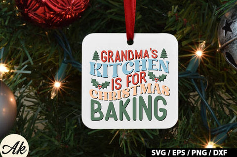 Grandma's kitchen is for christmas baking Retro SVG SVG akazaddesign 
