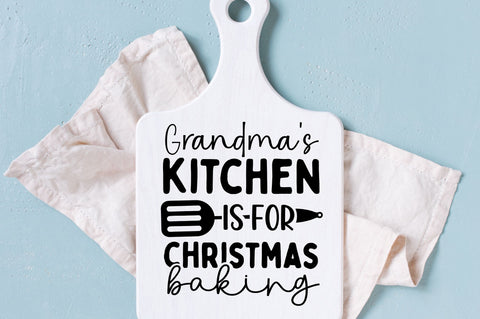 Grandmas kitchen is for christmas baking SVG Design SVG Regulrcrative 