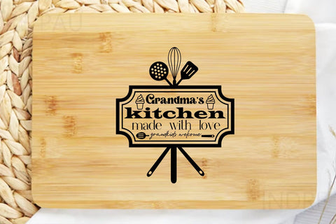 Grandmas kitchen made with love grandkids welcome SVG Angelina750 
