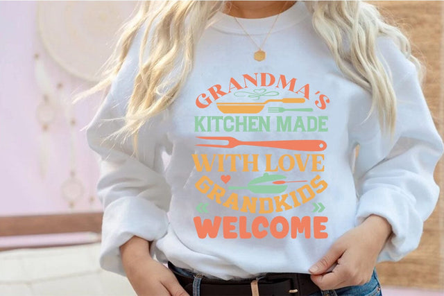 Grandmas Kitchen Made With Love Grandkids Welcome SVG Angelina750 