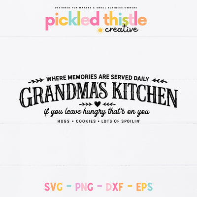 Grandmas Kitchen SVG SVG Pickled Thistle Creative 
