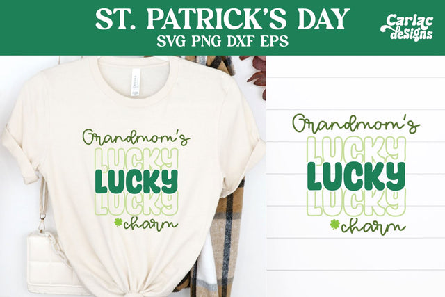 Grandmom's Lucky Charm SVG, St Patrick's Day SVG SVG Carla C Designs 