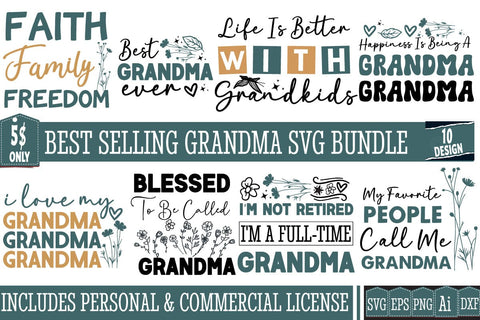 Grandmother Svg Bundle,Grandma SVG Bundle,Grandma SVG Cut File,Grandma Svg Design,Grandmother Svg ,Grandma,Mimi SVG SVG BlackCatsMedia 
