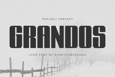 Grandos - Logo font Font studioalmeera 