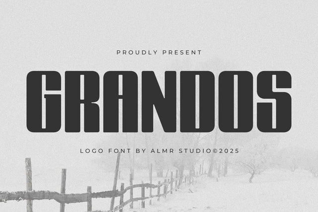 Grandos - Logo font Font studioalmeera 