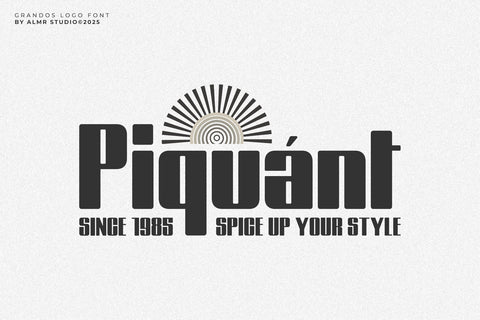 Grandos - Logo font Font studioalmeera 