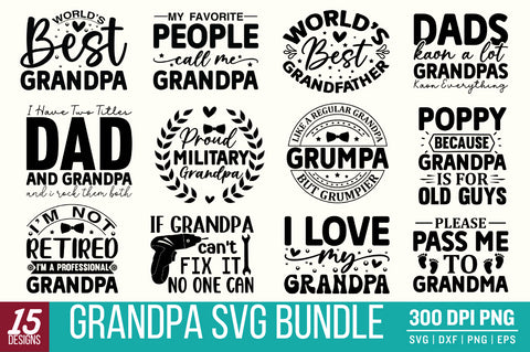 Grandpa SVG Bundle SVG Designangry 