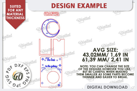 Grandparents Photo Magnet Laser Cut. Photo Frame SVG SVG Evgenyia Guschina 