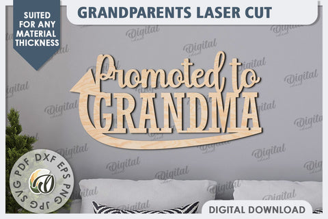Grandparents Signs Laser Cut Bundle. Wall Decor SVG SVG Evgenyia Guschina 