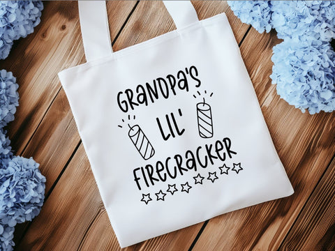 Grandpas Lil Firecracker SVG | Fourth of July PNG SVG Paige Cole Studio 