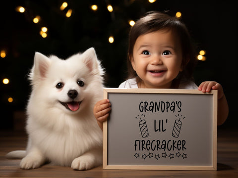 Grandpas Lil Firecracker SVG | Fourth of July PNG SVG Paige Cole Studio 