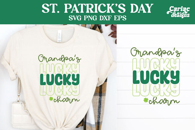 Grandpa's Lucky Charm SVG, St Patrick's Day SVG SVG Carla C Designs 