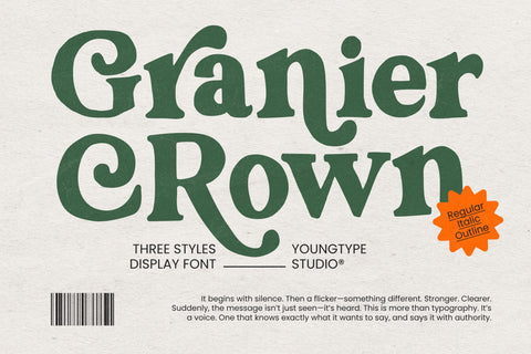 Granier Crown Font Youngtype 