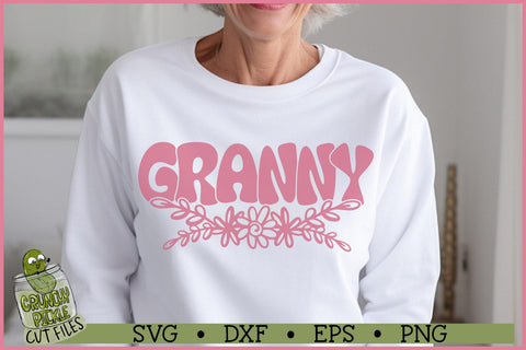 Granny Flowers SVG File SVG Crunchy Pickle 