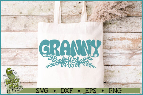 Granny Flowers SVG File SVG Crunchy Pickle 
