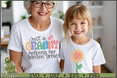 Granny Helping Her Garden Grow SVG File SVG Crunchy Pickle 