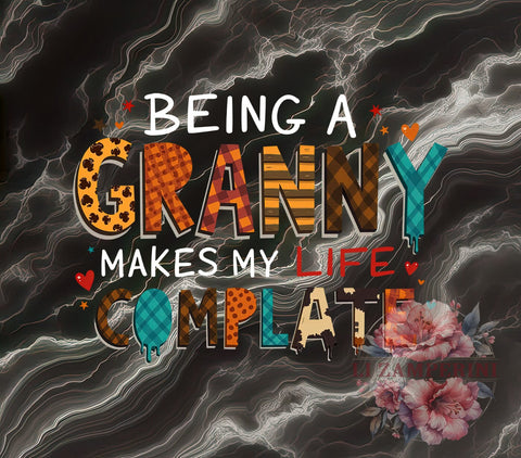 Granny Life PNG, Grandmother Art, Digital Download, Sublimation Design, Family Quotes, Granny Gifts, Cute Graphics, Life Complete Art Sublimation Li Zamperini 