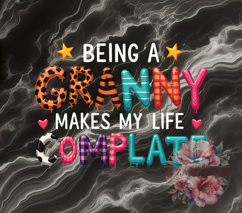 Granny Life PNG, Grandmother Art, Digital Download, Sublimation Design, Family Quotes, Granny Gifts, Cute Graphics, Life Complete Art Sublimation Li Zamperini 