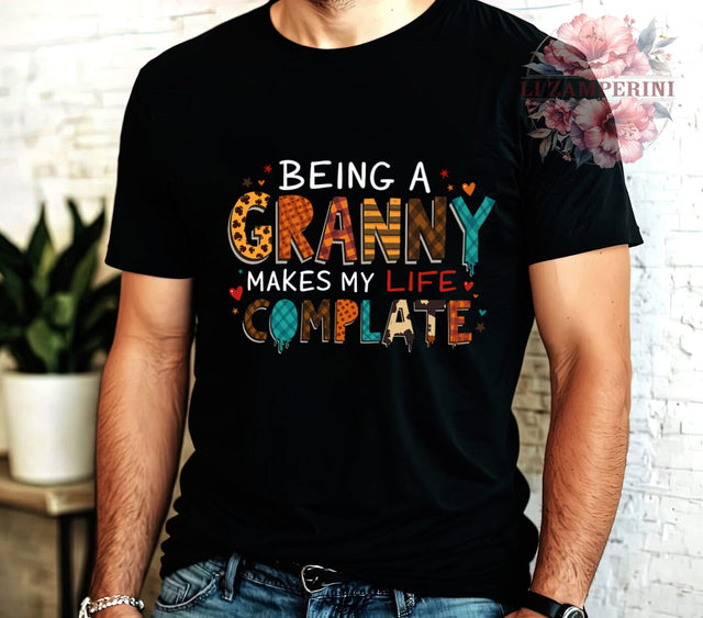 Granny Life PNG, Grandmother Art, Digital Download, Sublimation Design, Family Quotes, Granny Gifts, Cute Graphics, Life Complete Art Sublimation Li Zamperini 